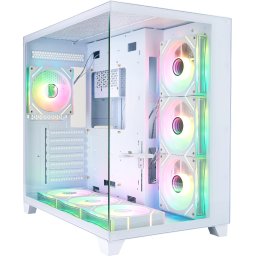 Кутия 1stPlayer MEGAVIEW MV8 White - 7x 120 mm A-RGB fans included