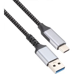 Кабел VCom USB-C / A, 10Gbps, Black 1m