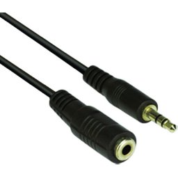 VCom Аудио Кабел 3.5mm Stereo M / F - CV202-3m