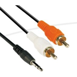 VCom Аудио Кабел 3.5mm Stereo M / 2x RCA M - CV212-3m