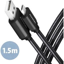 AXAGON HQ Micro USB USB-A cable 1.5 m