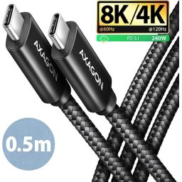 AXAGON USB-C USB-C 4 Gen 240W cable 0.5 m