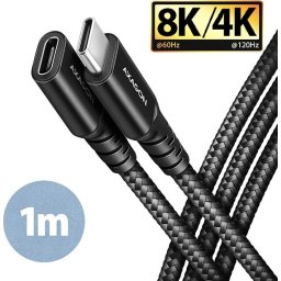AXAGON SPEED+ USB-C USB 20Gbps extension cable 1 m
