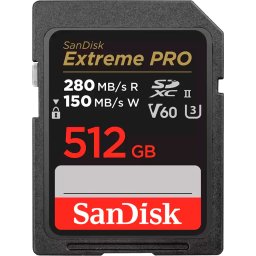 SDXC SANDISK Extreme PRO 512GB V60 UHS-II