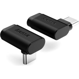 HAMA Адаптер 90°C USB-C, USB 3.2 Gen2, 10 Gbit/s, 5 A, 240 W, комплект от 2