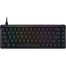 Клавиатура Asus ROG Falchion Ace HFX 65 Analog Gaming Keyboard, pre-lubed ROG HFX Magnetic Switches, Rapid Trigger, touch panel,