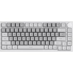 Геймърска механична клавиатура Ajazz AK820 - Mille feuille Yellow Switches [Linear], White Gray Light