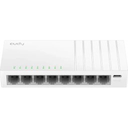 Суич Cudy GS108U, 8-портов Gigabit - Бял
