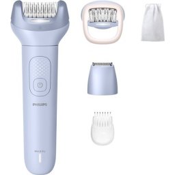 PHILIPS Epilator Series 8000 2 speed setting wet and dry use up to 60 min cordless use