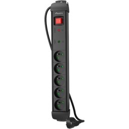 Разклонител Lanberg Surge Protector SP1 5M 5 x French Outlets Black
