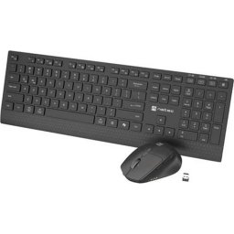 Комплект Natec Stingray 2, Set 2 in 1 Keyboard + Mouse Wireless, US Layout