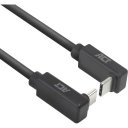 ACT Кабел USB-C 10Gbps, 60W, 1м, конектори на 90° up/down angled