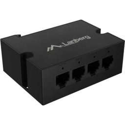 Lanberg Switch POE Extender DIN-FE4-AT-30W