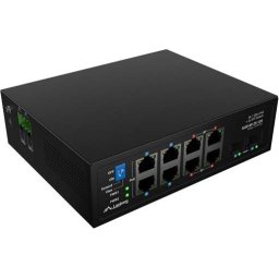 Комутатор Lanberg Switch ILGE-8P-2S-120 POE 4 x BT 4 x AT 2 x SFP DIN Unmanagment Gigabit Ethernet
