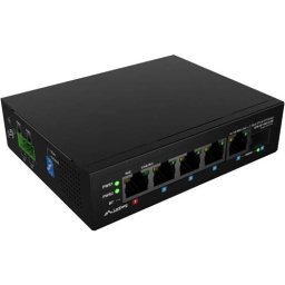 Комутатор Lanberg Switch ILFE-4P-1Ge-1S-90 POE 1 x BT 3 x AT SFP/ETH DIN Unmanagment Fast Ethernet