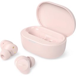 Philips TAT1300PK - Безжични слушалки за поставяне в ухото с микрофон, розови