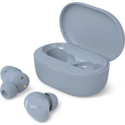 Philips TAT1300LB сини - Безжични слушалки за поставяне в ухото с микрофон
