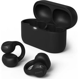 Philips TAQ2000BK - Напълно безжични слушалки за открито ухо - черни