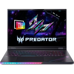 Лаптоп Acer Predator Helios PH18-I71-96L6 - 18" MiniLED, Intel Core Ultra 9 290HX, GeForce RTX 5090, 192GB RAM, 4TB SSD