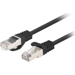 Кабел Lanberg patch cord CAT.6 FTP 0.25m, Fluke Passed, black (10-pack)