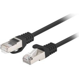 Кабел Lanberg patch cord CAT.6 FTP 5m, 10 pack, black