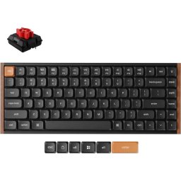 Безжчина механична клавиатура Keychron K3 MAX SE Black QMK/VIA - Milk POM Red Switch