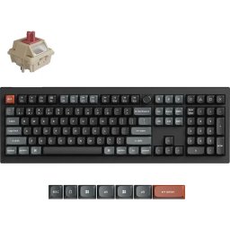 Безжична механичка клавиатура Keychron V6 Ultra 8K - Silk POM Switch Red