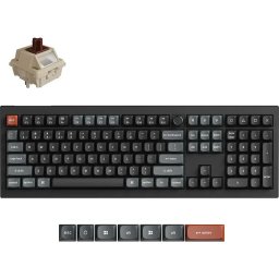 Безжична механичка клавиатура Keychron V6 Ultra 8K - Silk POM Switch Brown