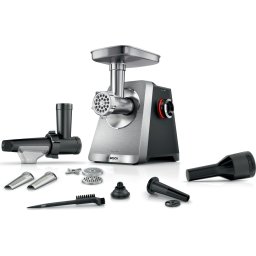 Месомелачка Bosch MFWS835M, SER8, Meat mincer, Blocking power: 2500W, 4,5 kg/min, 10-year motor, dishwasher safe, tomato press,