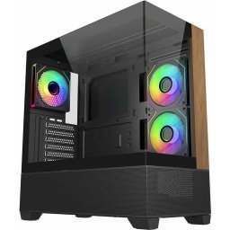 Кутия CoolerMaster Elite 690 Wood - Черна