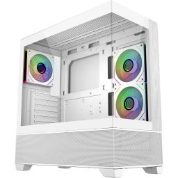 Кутия CoolerMaster Elite 690 Wood - Бял