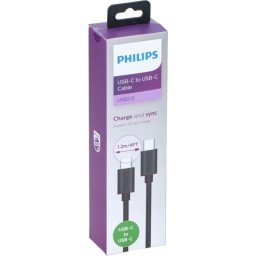 Кабел за данни и зареждане Philips DLC3104C USB-C - 1.2m