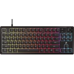 Геймърскa мембранна клавиатура Corsair K55 Core RGB - TKL