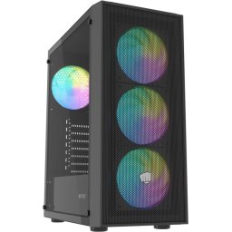 Кутия за компютър Fury PC Case Shobo SH8 ARGB Midi Tower, Window, Black