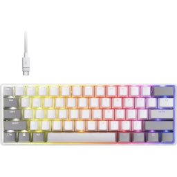 Геймърскa механична клавиатура Corsair Clipper Mini 60 Hall Effect - Hyperdrive Magnetic Switch - White