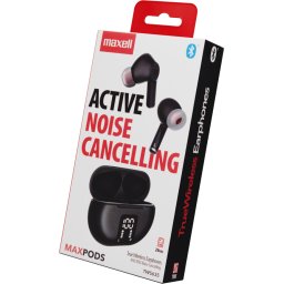 Bluetooth безжични слушалки тапи MAXELL MAXPODS black