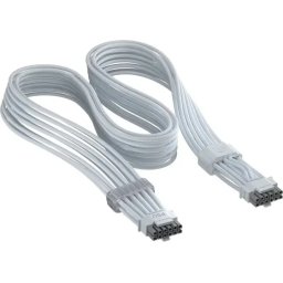 Кабел за видеокарта Corsair ThermalProtect Universal PCIe 5.1 600W 12V-2x6 - Бял