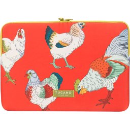 Tucano SLEEVE SCHIZZO Laptop 15", FAUNA GALLINE ORANGE