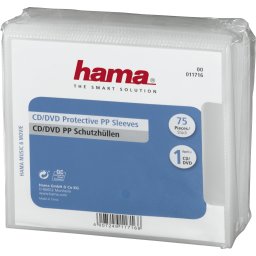 Предпазни прозрачни пликове Hama за CD/DVD - 75 бр.