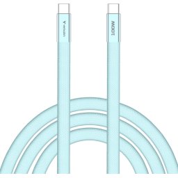 Кабел Verbatim Sync & Charge SoftTouch USB-C to C cable 100W 120 cm - Blue