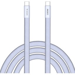 Кабел Verbatim Sync & Charge SoftTouch USB-C to C cable 100W 120 cm - Purple