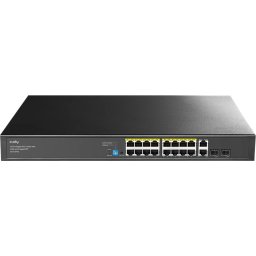Комутатор Cudy GS1018PS2 16-Port Gigabit PoE+ Switch with 2 Uplink Gigabit Ports and 2 Gigabit SFP Slots 200W16-10/100/1000 BASE