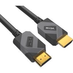 VCom Кабел HDMI v2.1 M / M 2.0m - 8K Dolby Vision HDR, Black/Grey - CG805-2.0m
