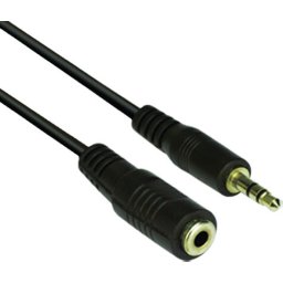 VCom Аудио Кабел 3.5mm Stereo M / F - CV202-1.5m
