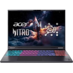 Лаптоп Acer Nitro 16S AI AN16S-61-R44A - AMD Ryzen 7 350, 16" WQXGA 180Hz, GeForce RTX 5070, 16GB RAM, 1TB SSD