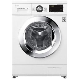 Пералня със сушилня LG F4J3TM5WE , 1400 об./мин., 5 kg, 8.00 kg, E , Бял