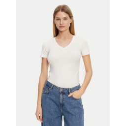 Guess Тишърт O5GI00 KBBU1 Екрю Boxy Fit