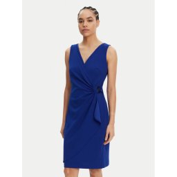 DKNY Коктейлна рокля DD5ACH15 Син Slim Fit