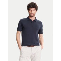 Pierre Cardin Тениска с яка и копчета C5 21455.2119 Тъмносин Regular Fit