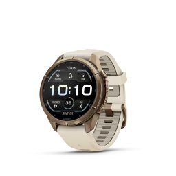 fēnix® 9 Pro - 43 мм - Autumn Gold Titanium с Cream/French Gray силиконова каишка 010-04335-26